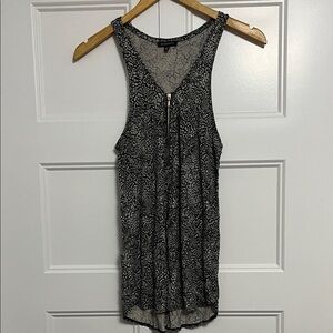 Dynamite tank top with zippered detail